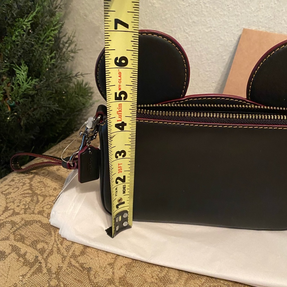 Coach X Disney Mickey Mouse Ears Wristlet - Picture 2 of 10